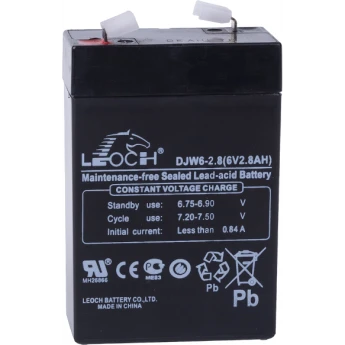 DJW6-2,8 Аккумуляторная батарея LEOCH 0,57 ABS (акрило-бутадиен-стирол)